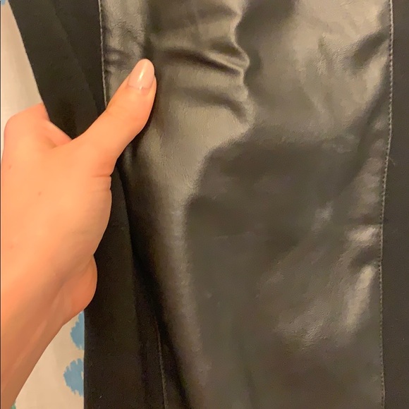 Black Faux Leather Dress - Picture 5 of 5